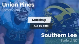 Matchup: Union Pines vs. Southern Lee  2019