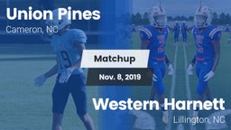 Matchup: Union Pines vs. Western Harnett  2019