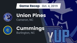 Recap: Union Pines  vs. Cummings  2019