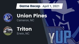 Recap: Union Pines  vs. Triton  2021