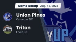 Recap: Union Pines  vs. Triton  2023