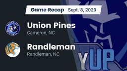 Recap: Union Pines  vs. Randleman  2023