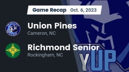 Recap: Union Pines  vs. Richmond Senior  2023