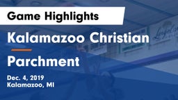 Kalamazoo Christian  vs Parchment  Game Highlights - Dec. 4, 2019