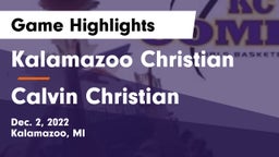 Kalamazoo Christian  vs Calvin Christian  Game Highlights - Dec. 2, 2022