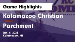 Kalamazoo Christian  vs Parchment  Game Highlights - Jan. 6, 2023