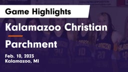 Kalamazoo Christian  vs Parchment  Game Highlights - Feb. 10, 2023