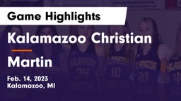 Kalamazoo Christian  vs Martin  Game Highlights - Feb. 14, 2023