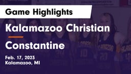 Kalamazoo Christian  vs Constantine  Game Highlights - Feb. 17, 2023