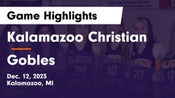 Kalamazoo Christian  vs Gobles  Game Highlights - Dec. 12, 2023