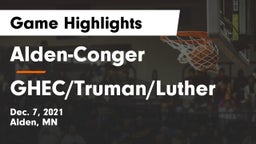 Alden-Conger  vs GHEC/Truman/Luther Game Highlights - Dec. 7, 2021