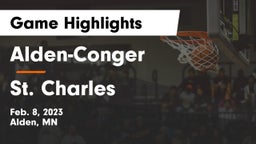 Alden-Conger  vs St. Charles  Game Highlights - Feb. 8, 2023
