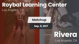 Matchup: Roybal vs. Rivera  2017