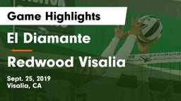 El Diamante  vs Redwood  Visalia Game Highlights - Sept. 25, 2019
