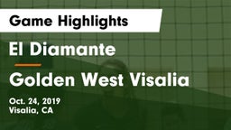 El Diamante  vs Golden West  Visalia Game Highlights - Oct. 24, 2019