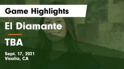 El Diamante  vs TBA Game Highlights - Sept. 17, 2021