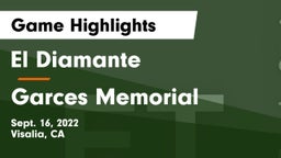 El Diamante  vs Garces Memorial  Game Highlights - Sept. 16, 2022