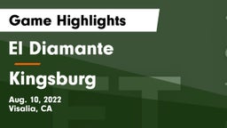 El Diamante  vs Kingsburg Game Highlights - Aug. 10, 2022