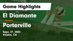 El Diamante  vs Porterville  Game Highlights - Sept. 27, 2023