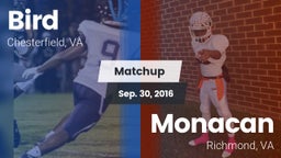 Matchup: Bird vs. Monacan  2016