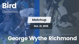 Matchup: Bird vs. George Wythe Richmond 2016
