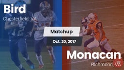 Matchup: Bird vs. Monacan  2017