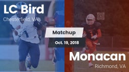 Matchup: Bird vs. Monacan  2018