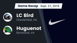 Recap: LC Bird  vs. Huguenot  2018