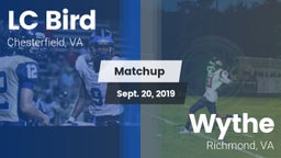 Matchup: Bird vs. Wythe  2019