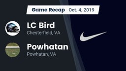 Recap: LC Bird  vs. Powhatan  2019