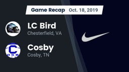 Recap: LC Bird  vs. Cosby  2019
