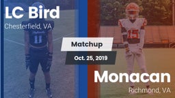 Matchup: Bird vs. Monacan  2019