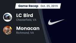 Recap: LC Bird  vs. Monacan  2019