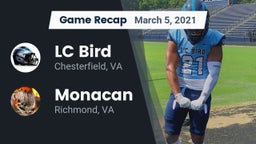 Recap: LC Bird  vs. Monacan  2021