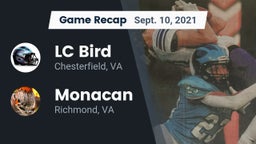 Recap: LC Bird  vs. Monacan  2021