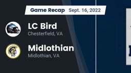 Recap: LC Bird  vs. Midlothian  2022