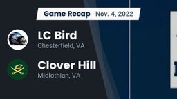 Recap: LC Bird  vs. Clover Hill  2022