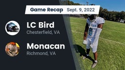 Recap: LC Bird  vs. Monacan  2022