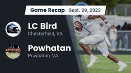 Recap: LC Bird  vs. Powhatan  2023