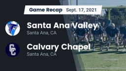 Recap: Santa Ana Valley  vs. Calvary Chapel  2021