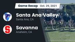 Recap: Santa Ana Valley  vs. Savanna  2021