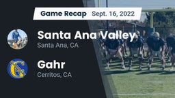Recap: Santa Ana Valley  vs. Gahr  2022