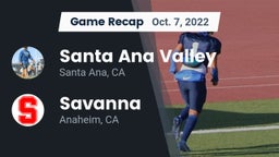 Recap: Santa Ana Valley  vs. Savanna  2022