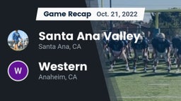Recap: Santa Ana Valley  vs. Western  2022