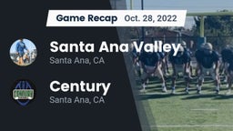 Recap: Santa Ana Valley  vs. Century  2022