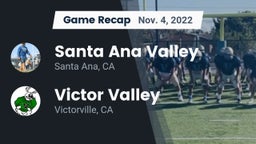 Recap: Santa Ana Valley  vs. Victor Valley  2022