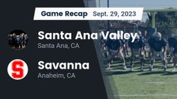 Recap: Santa Ana Valley  vs. Savanna  2023
