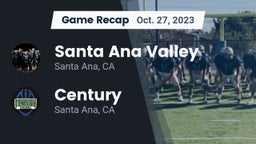 Recap: Santa Ana Valley  vs. Century  2023