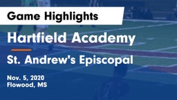 Hartfield Academy  vs St. Andrew's Episcopal Game Highlights - Nov. 5, 2020