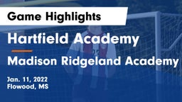 Hartfield Academy  vs Madison Ridgeland Academy Game Highlights - Jan. 11, 2022